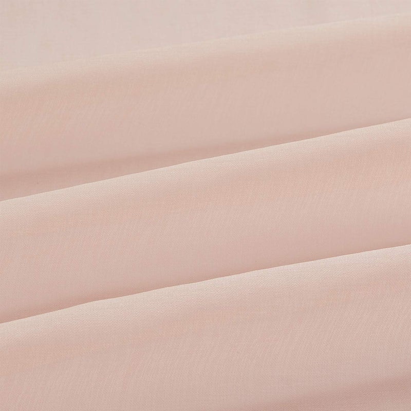 July Joy Semi Linen Look Sheer Curtains for Bedroom, Living Room Grommet Light Filtering Solid Voile Window Curtains, Set of 2 Panels (52 x 72 inch, Blush) - Image 5
